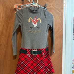 Lilt girl’s size 12 Plaid Christmas Dress